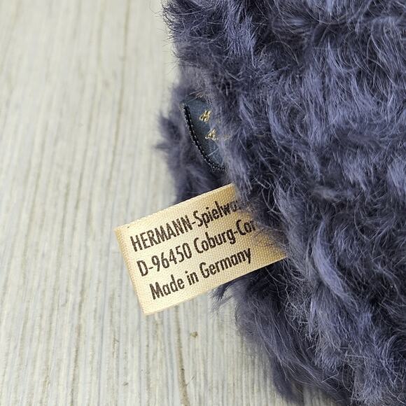 Vintage Hermann Annual Bear 1997 Golden Blue Mohair Teddy Made in Germany Plush - Picture 11 of 15